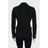 Black jacket with gold embroidery