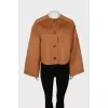 Wool and cashmere coat with tag