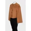 Wool and cashmere coat with tag
