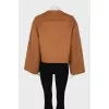 Wool and cashmere coat with tag