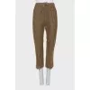 Straight cut corduroy trousers
