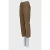 Straight cut corduroy trousers