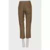 Straight cut corduroy trousers