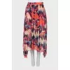 Fitted midi skirt with tag