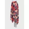Fitted midi skirt with tag