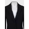 Single-breasted coat with a fitted cut