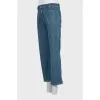 Flared jeans with patch pockets