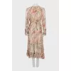 Silk Maxi Dress with Ruffles