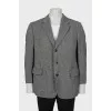 Men's Vintage Printed Blazer