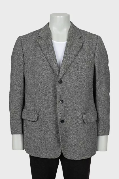 Men's Vintage Printed Blazer