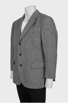 Men's Vintage Printed Blazer