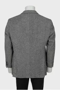 Men's Vintage Printed Blazer