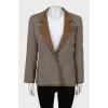 Printed jacket with side slits