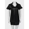 Black short sleeve tunic