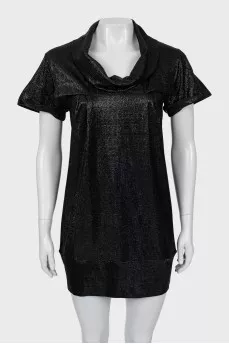 Black short sleeve tunic