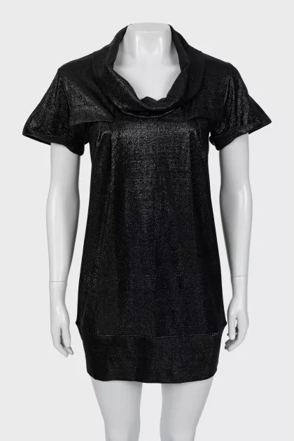 Black short sleeve tunic