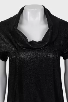 Black short sleeve tunic