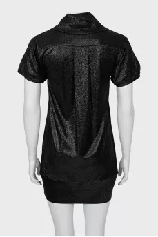 Black short sleeve tunic