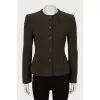Green fitted jacket