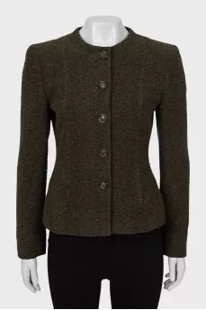 Green fitted jacket