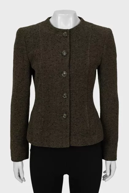 Green fitted jacket