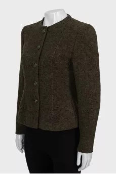 Green fitted jacket