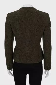 Green fitted jacket