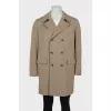 Men's Double Breasted Striped Coat