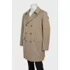 Men's Double Breasted Striped Coat