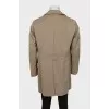 Men's Double Breasted Striped Coat