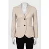 Beige wool jacket