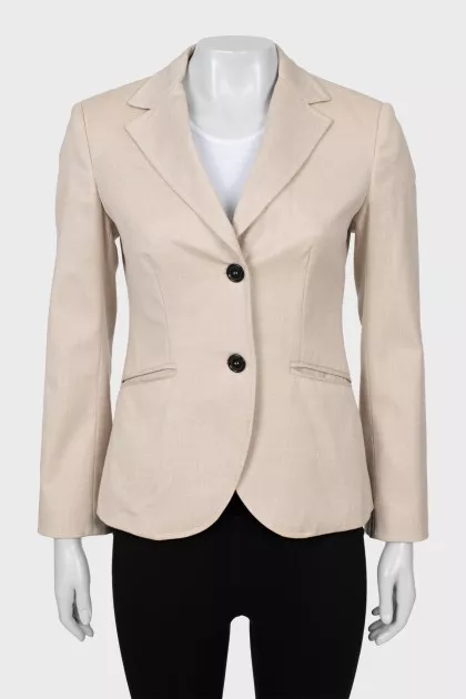 Beige wool jacket