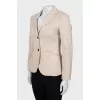 Beige wool jacket