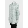 Long shirt with polka dot print