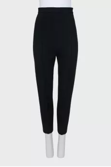 Tapered trousers with sharpened creases