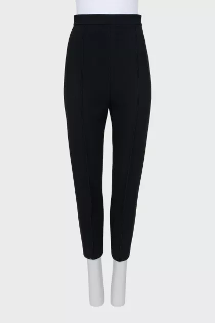 Tapered trousers with sharpened creases