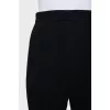 Tapered trousers with sharpened creases
