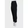 Tapered trousers with sharpened creases