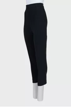 Tapered trousers with sharpened creases