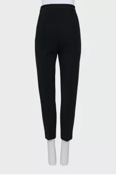 Tapered trousers with sharpened creases