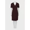Brown dress with short sleeves