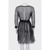 Silk dress decorated with flower