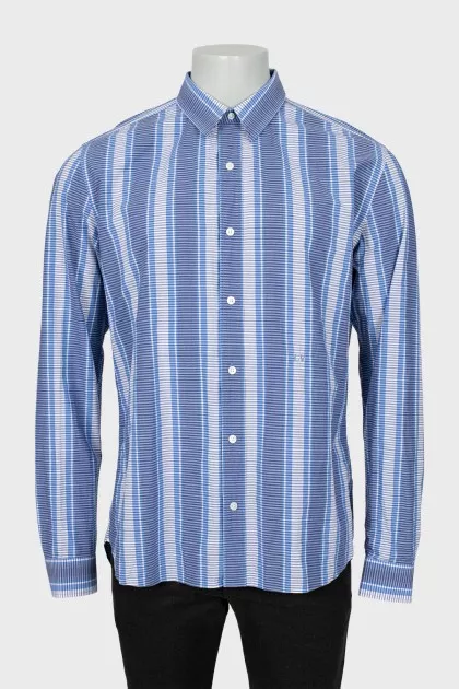 Men's shirt in a combined print