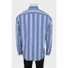 Men's shirt in a combined print