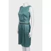 Silk dress with relief seams