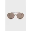 Gold browline sunglasses