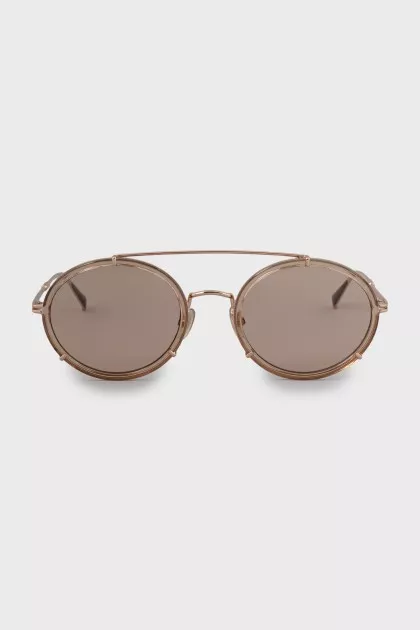 Gold browline sunglasses