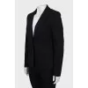 Fitted jacket with seams on the outside