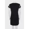 A-line dress with braided pattern