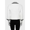 Black and white jacket with patch pockets